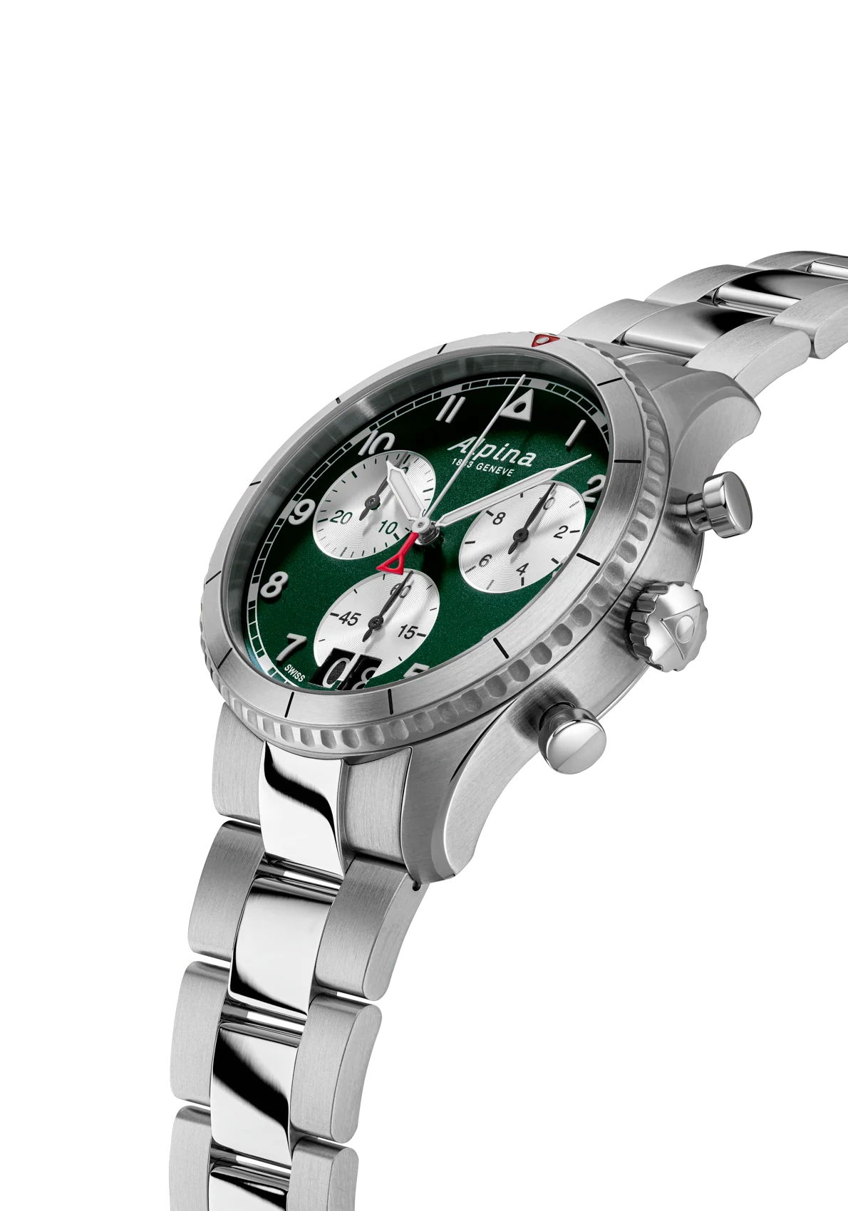 Alpina - STARTIMER Pilot Chronograph 41mm - Green Dial - Image 2