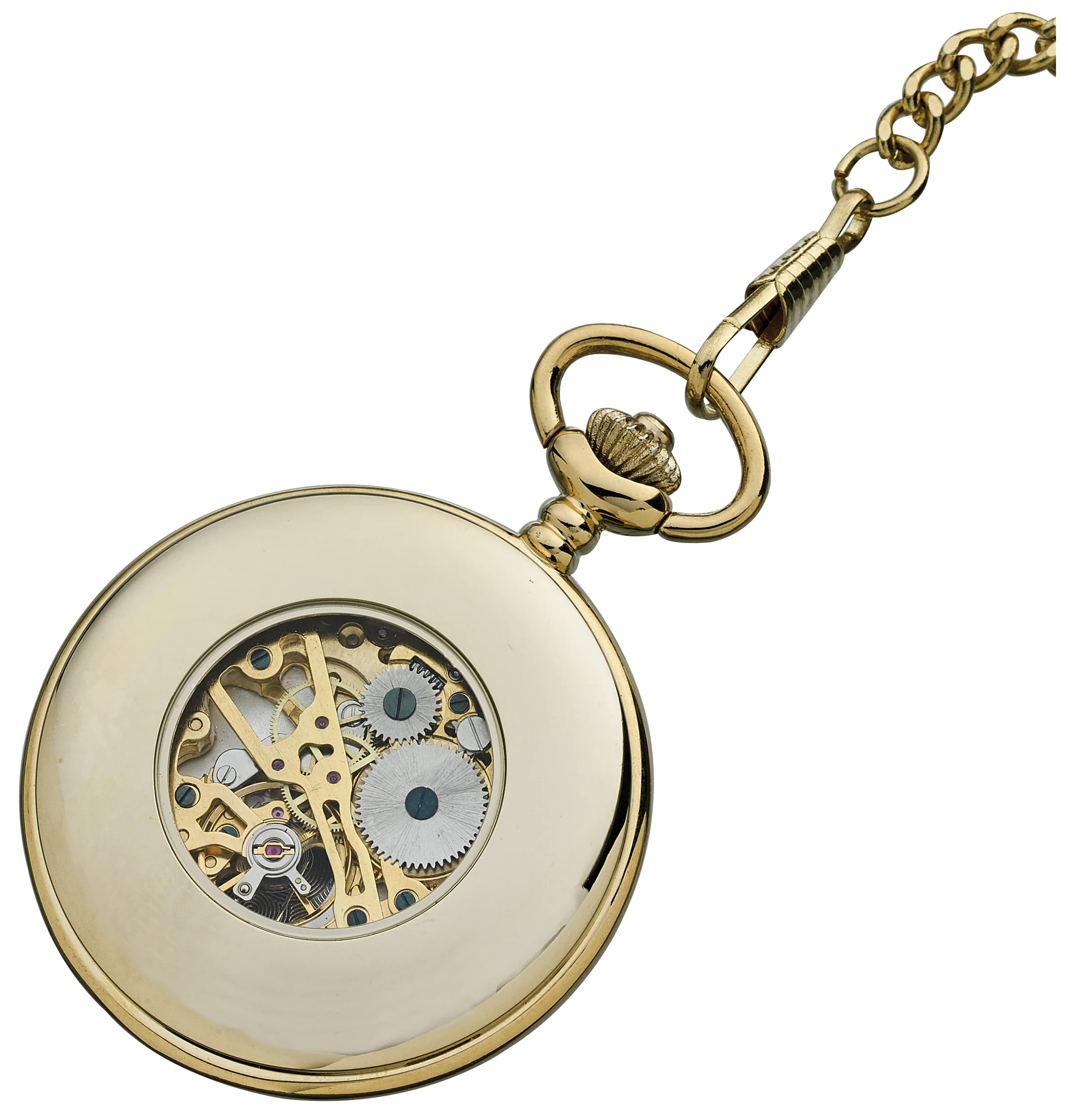 Alpine Mechanical Pocket Watch - Gold Tone - Image 2