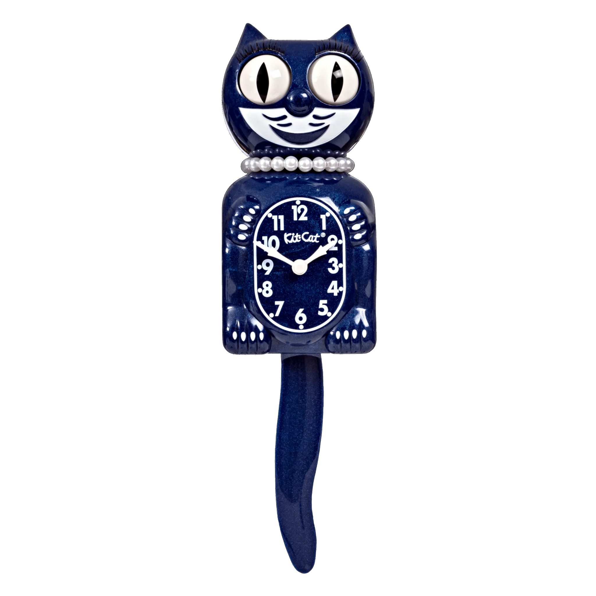 Blue Galaxy Lady Kit-Cat® Klock