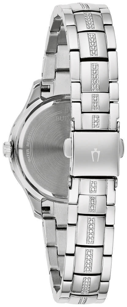 Bulova - Ladies Crystal Watch - MOP Dial - Image 2