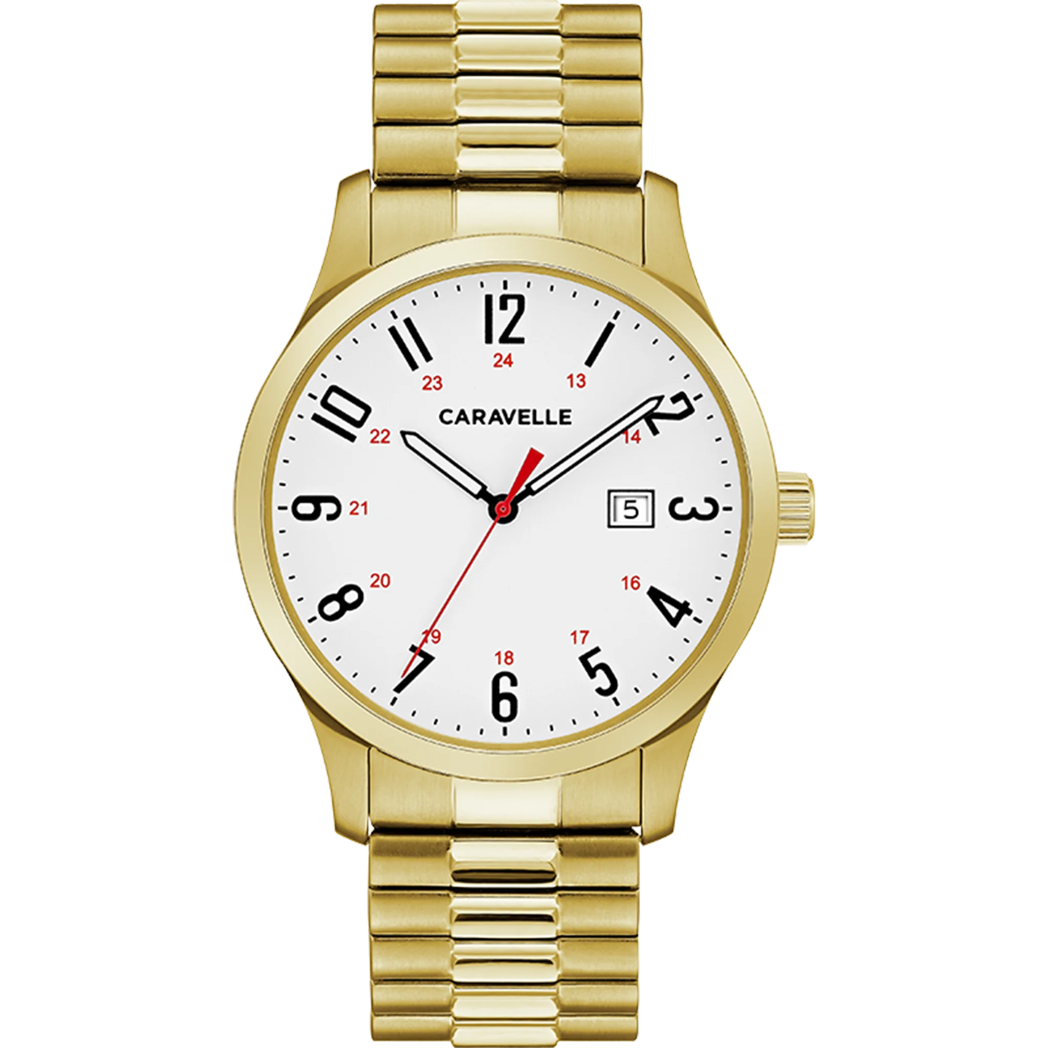 Caravelle Watch - Gold Tone Expansion