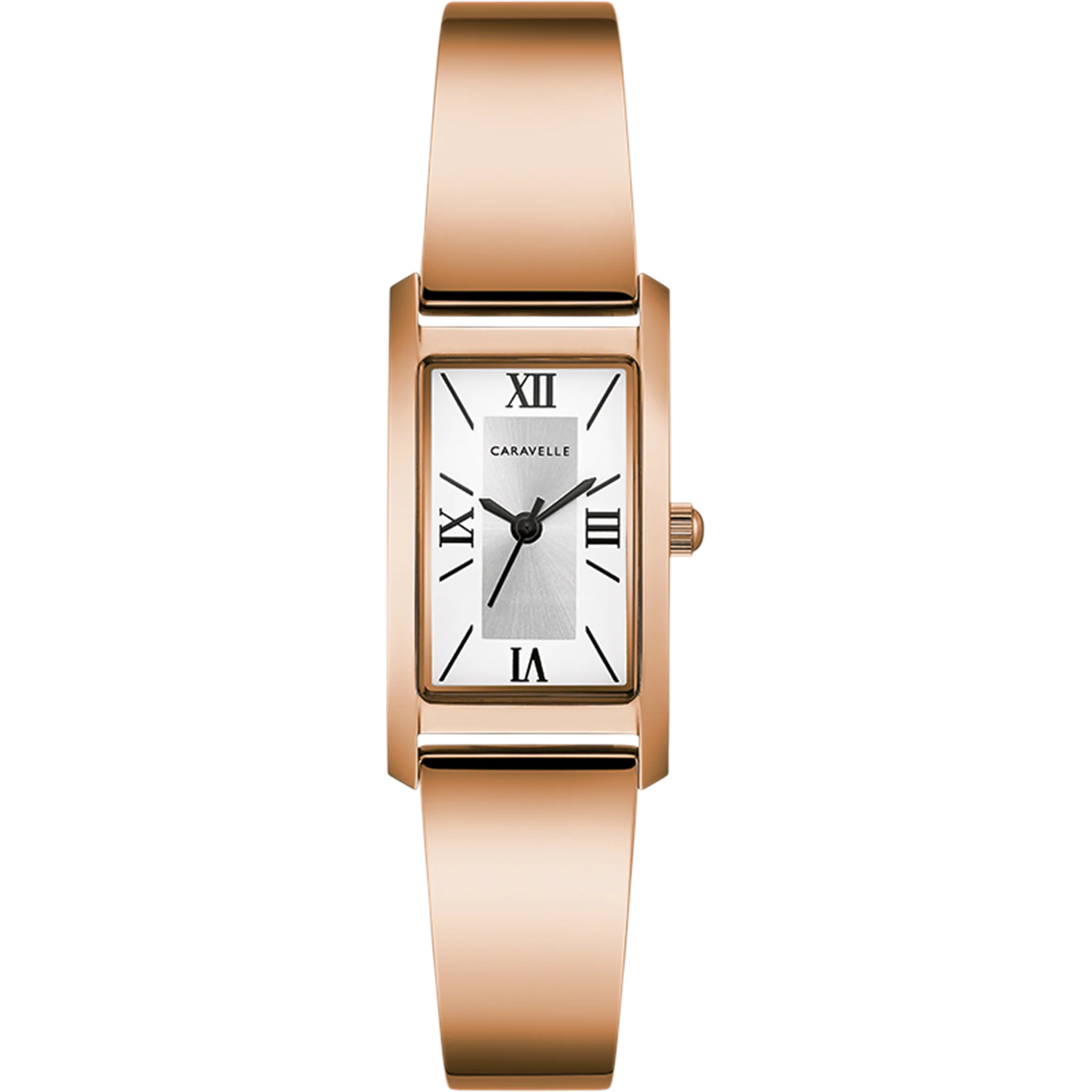 Caravelle Watch - Ladies Rose Gold Tone Bangle