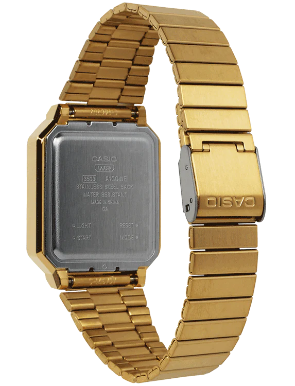 Casio Vintage Digital - A100 Series - Gold - Image 3