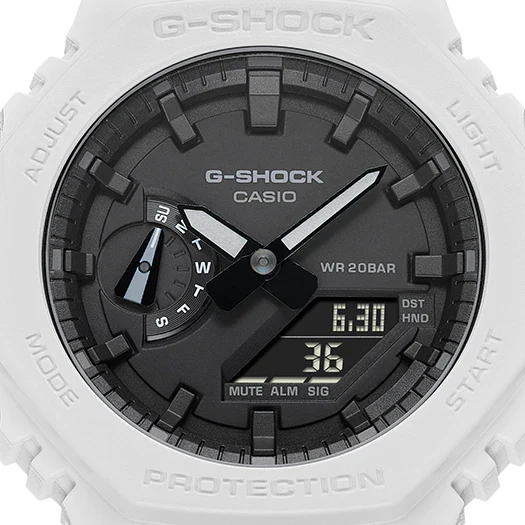 Casio G-Shock -  GA2100 Series - Carbon Square - White - Image 2