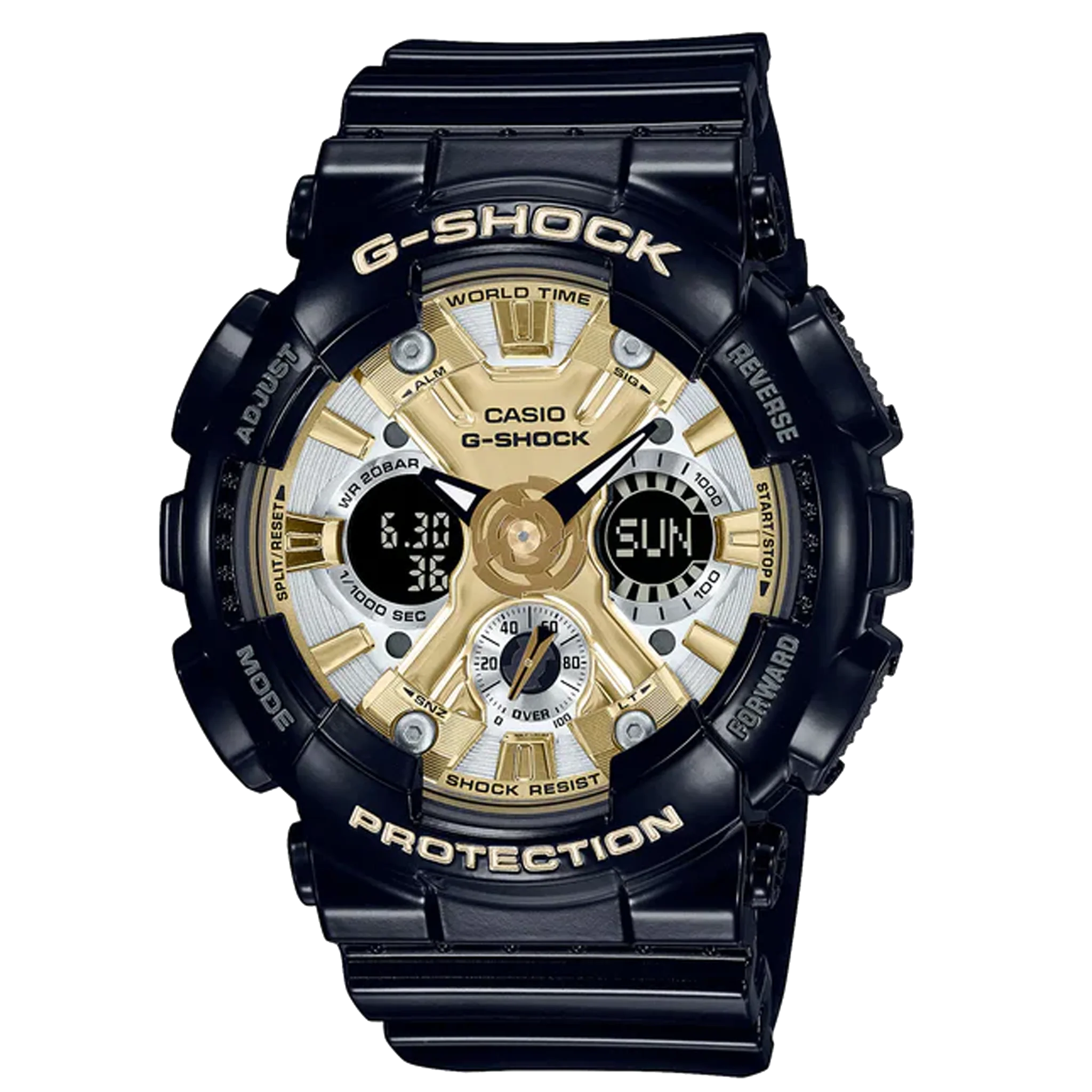 Casio G-Shock S - GMAS120 Series - Black & Gold