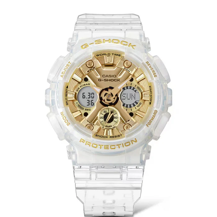Casio G-Shock S - GMAS120 Series - Translucent & Gold - Image 2