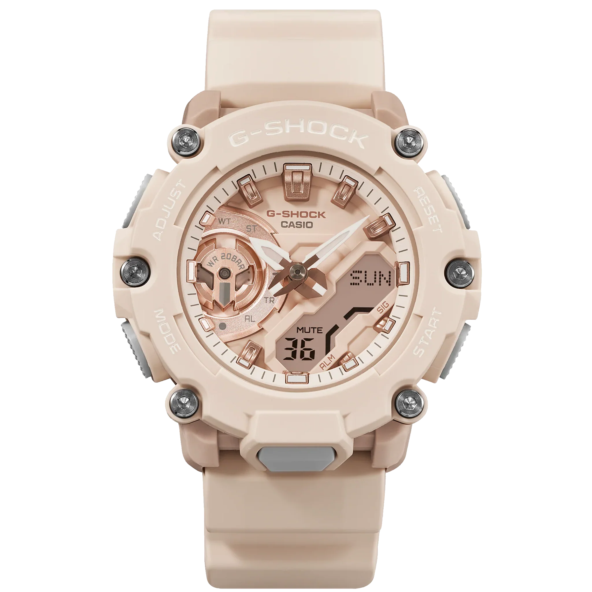 Casio G-Shock -  GMAS2200 Series - Carbon Square - Light Pink