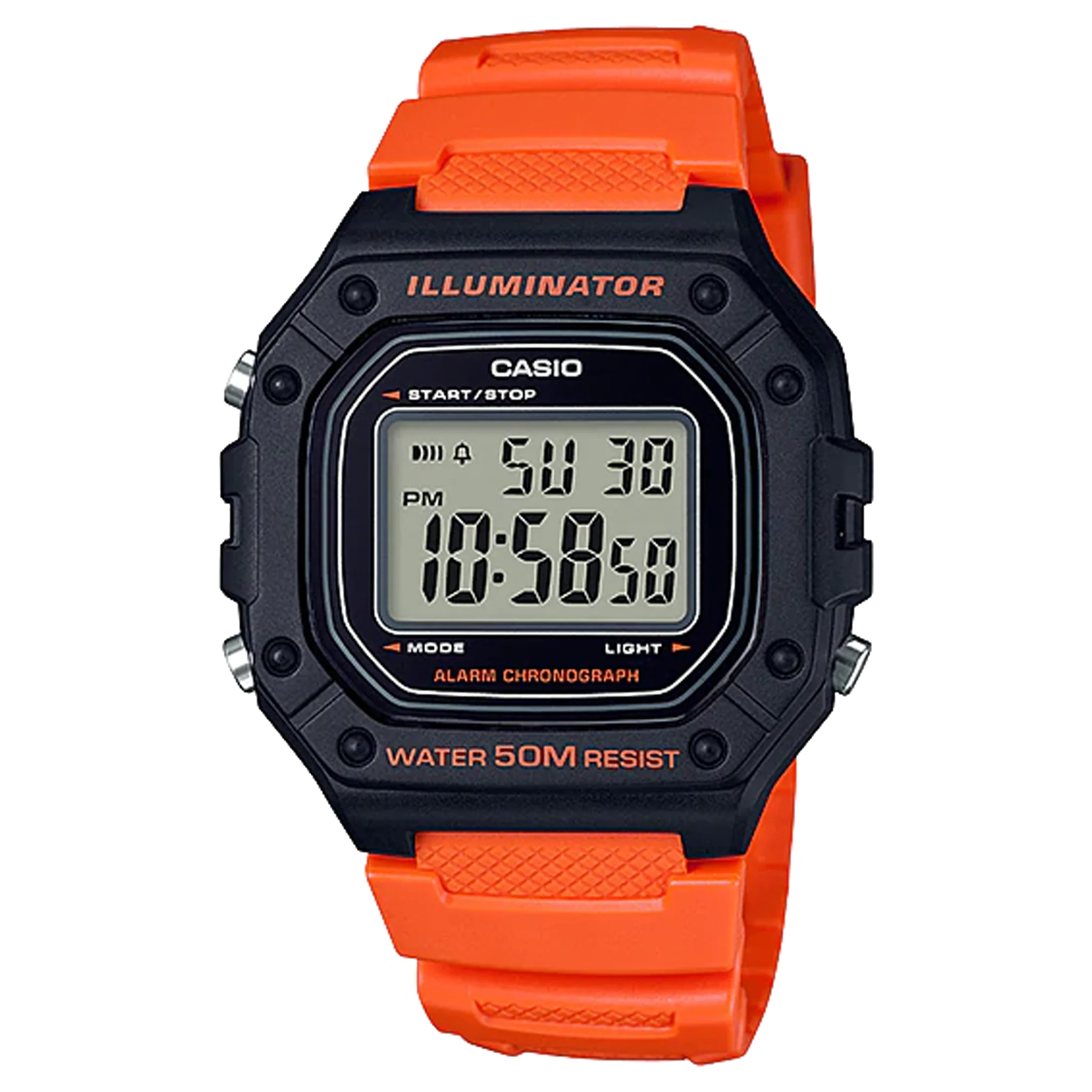 Casio Digital - Black & Orange