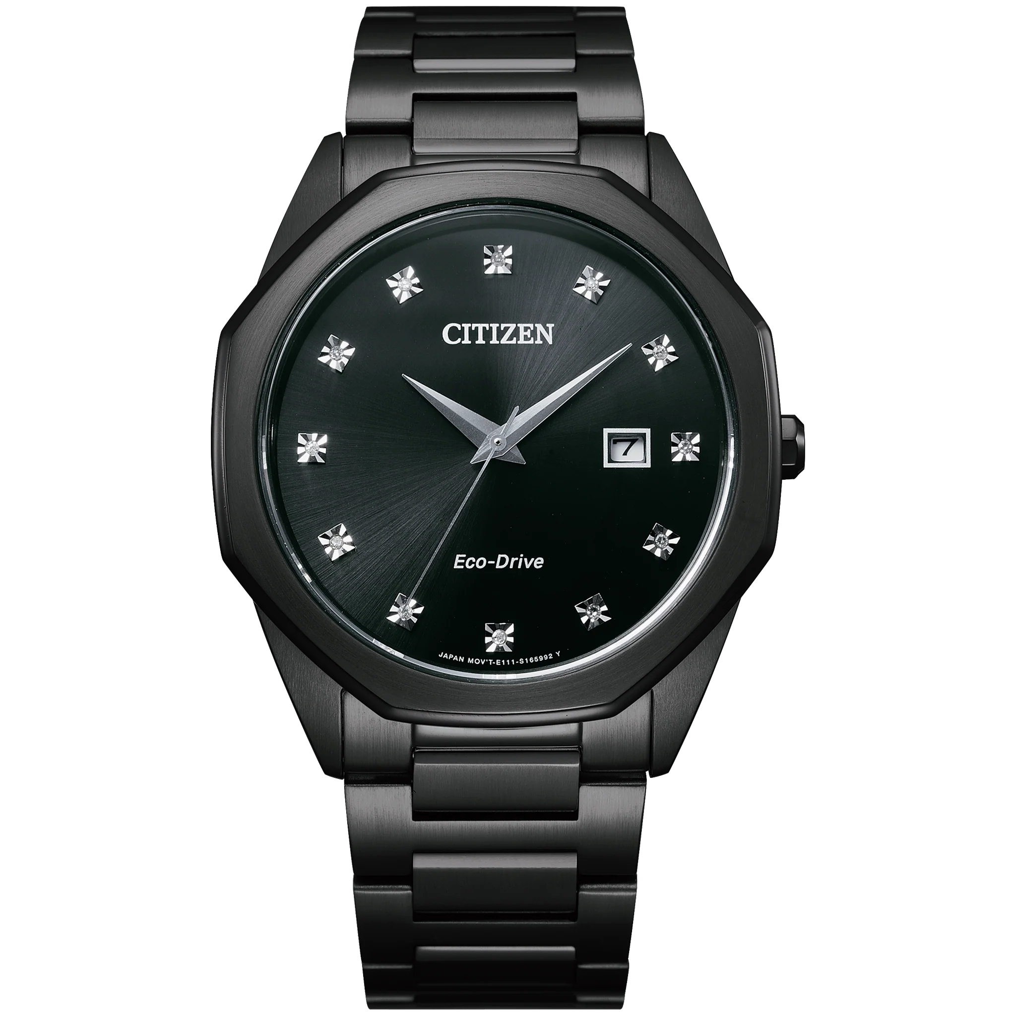 Citizen Eco-Drive - Corso - Black Steel with Diamonds