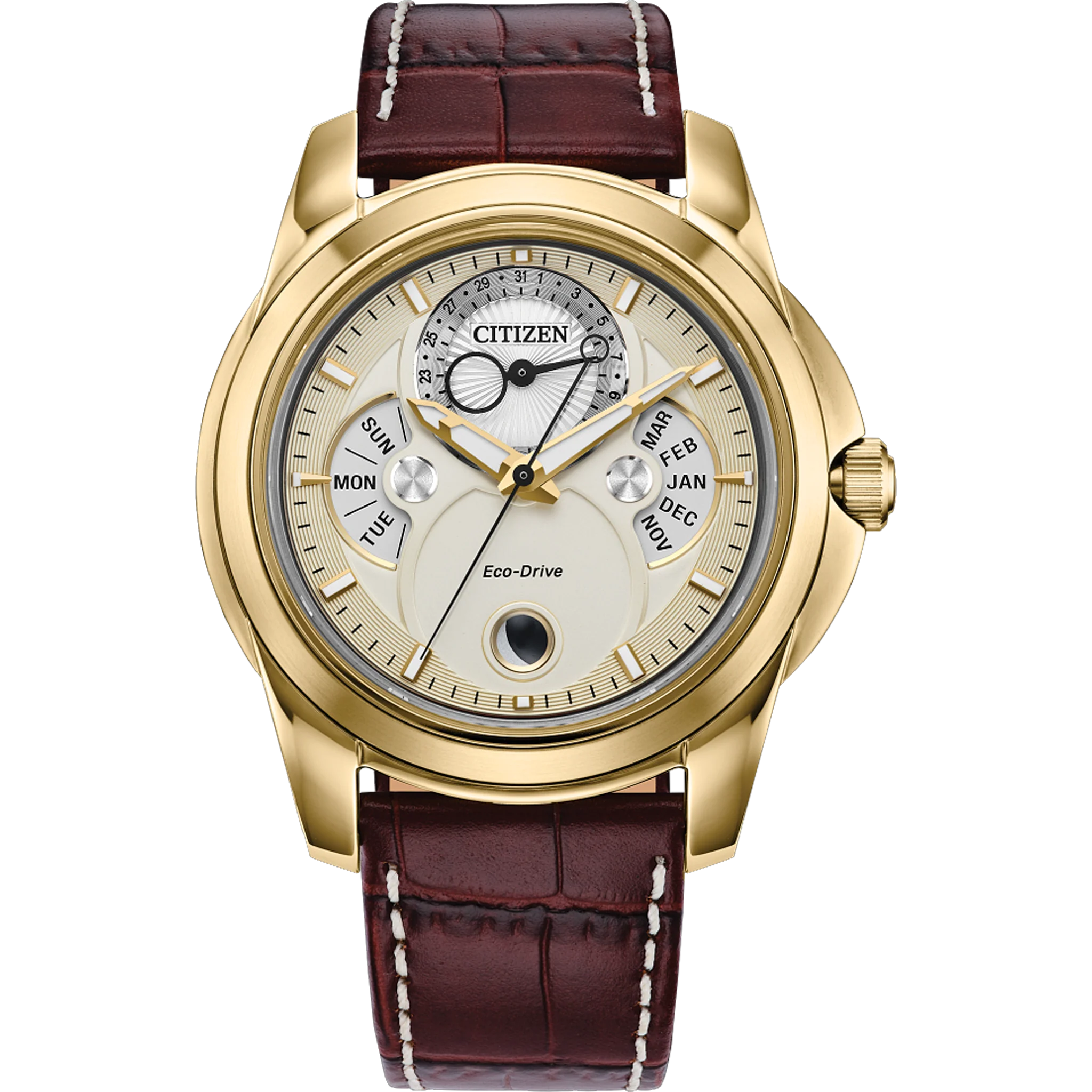 Citizen Eco-Drive - Calendrier - Gold-Tone