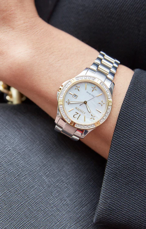 Citizen Eco-Drive - 32mm Elektra- Two-Tone with Diamonds - Image 4