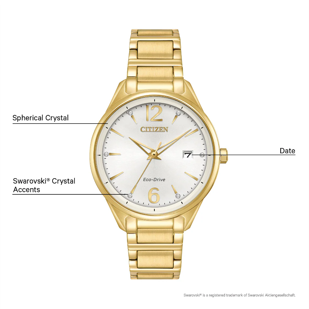 Citizen Eco-Drive: Chandler in Gold Tone - Image 4
