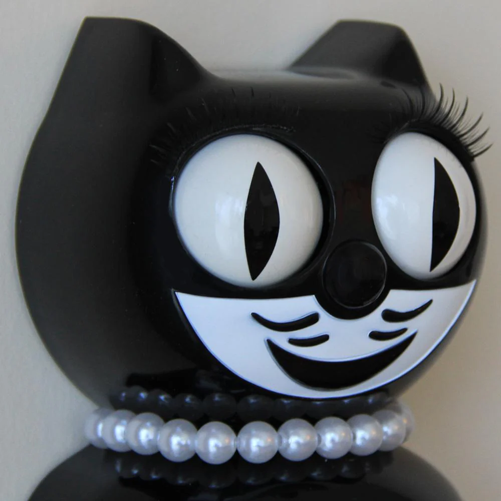Classic Black Lady Kit-Cat® Klock - Image 3
