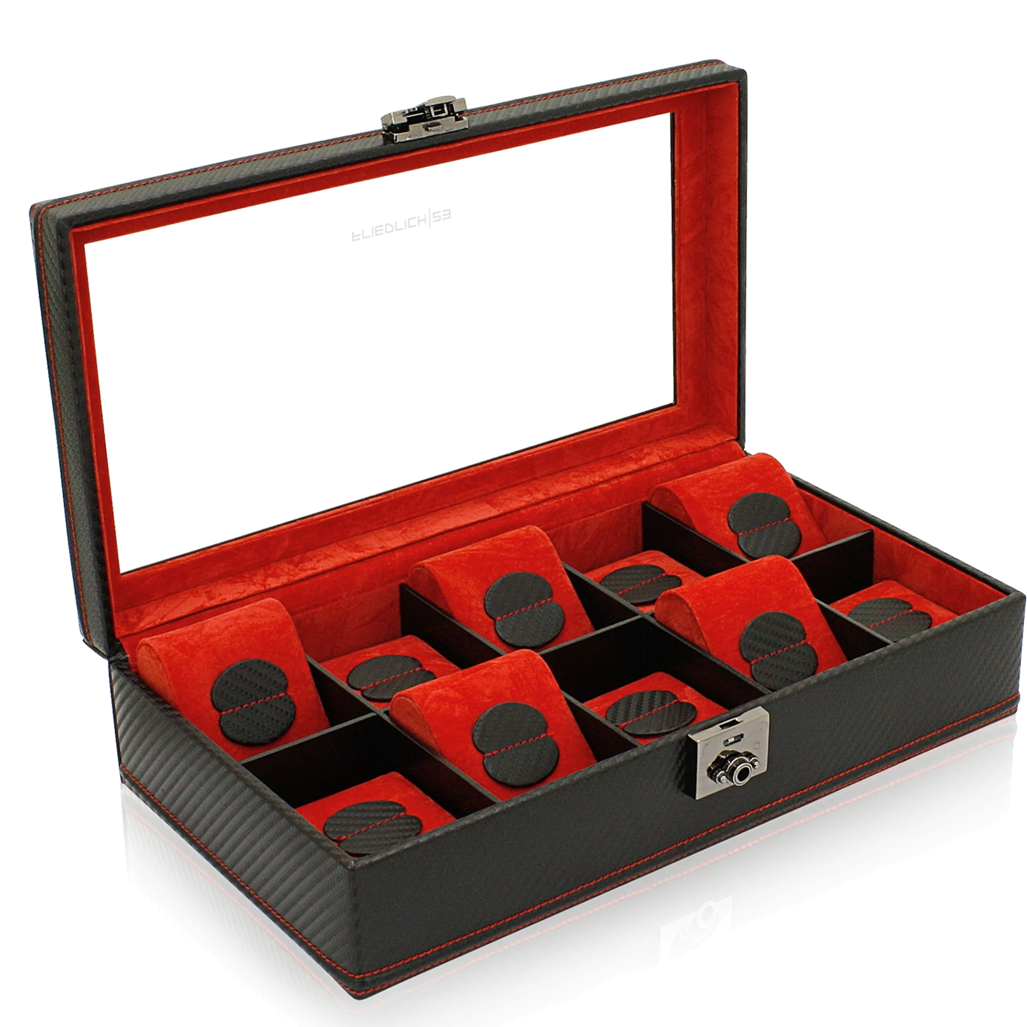 Friedrich23 - Carbon Fiber Look - 10 Watch Box