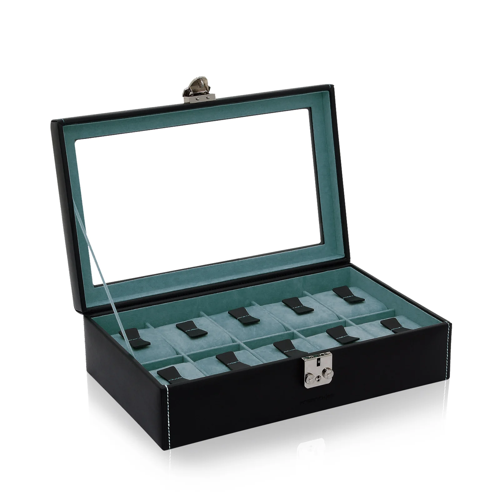 Friedrich23 - Bond 10 Watch Case with Window - Black & Blue - Image 2