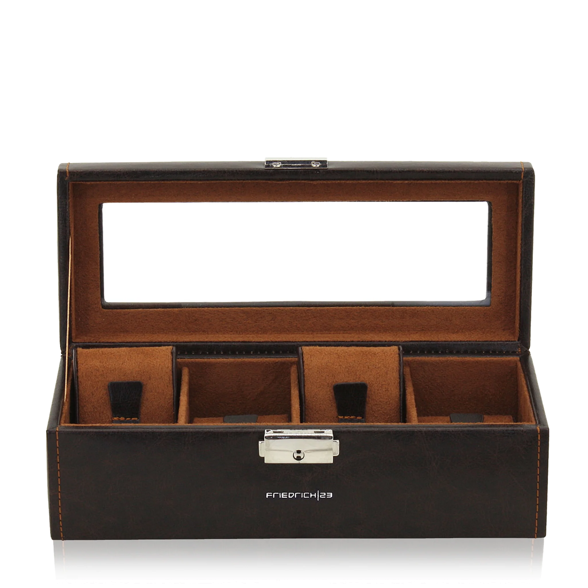 Friedrich23 - Bond 4 Watch Case with Window - Brown
