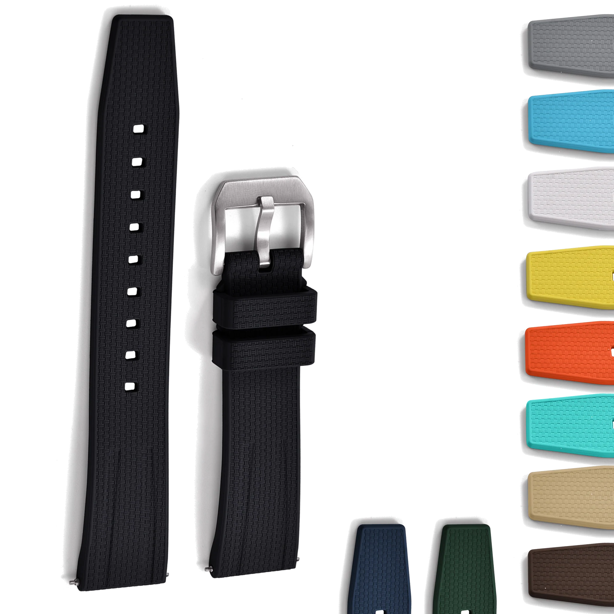 Halifax Watch Bands - Buslo FKM Rubber Strap