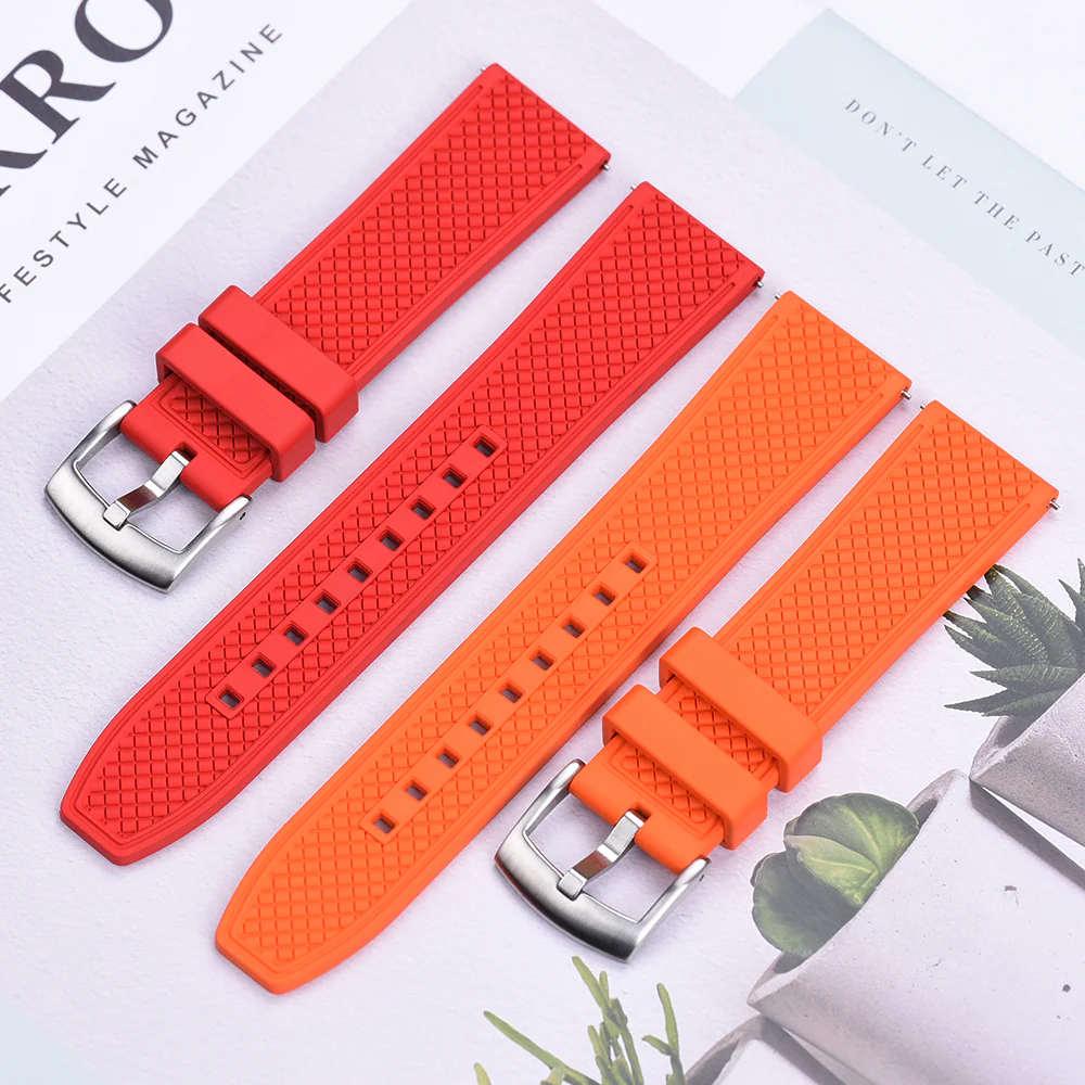 Halifax Watch Bands - Textured FKM Rubber Strap - Image 5