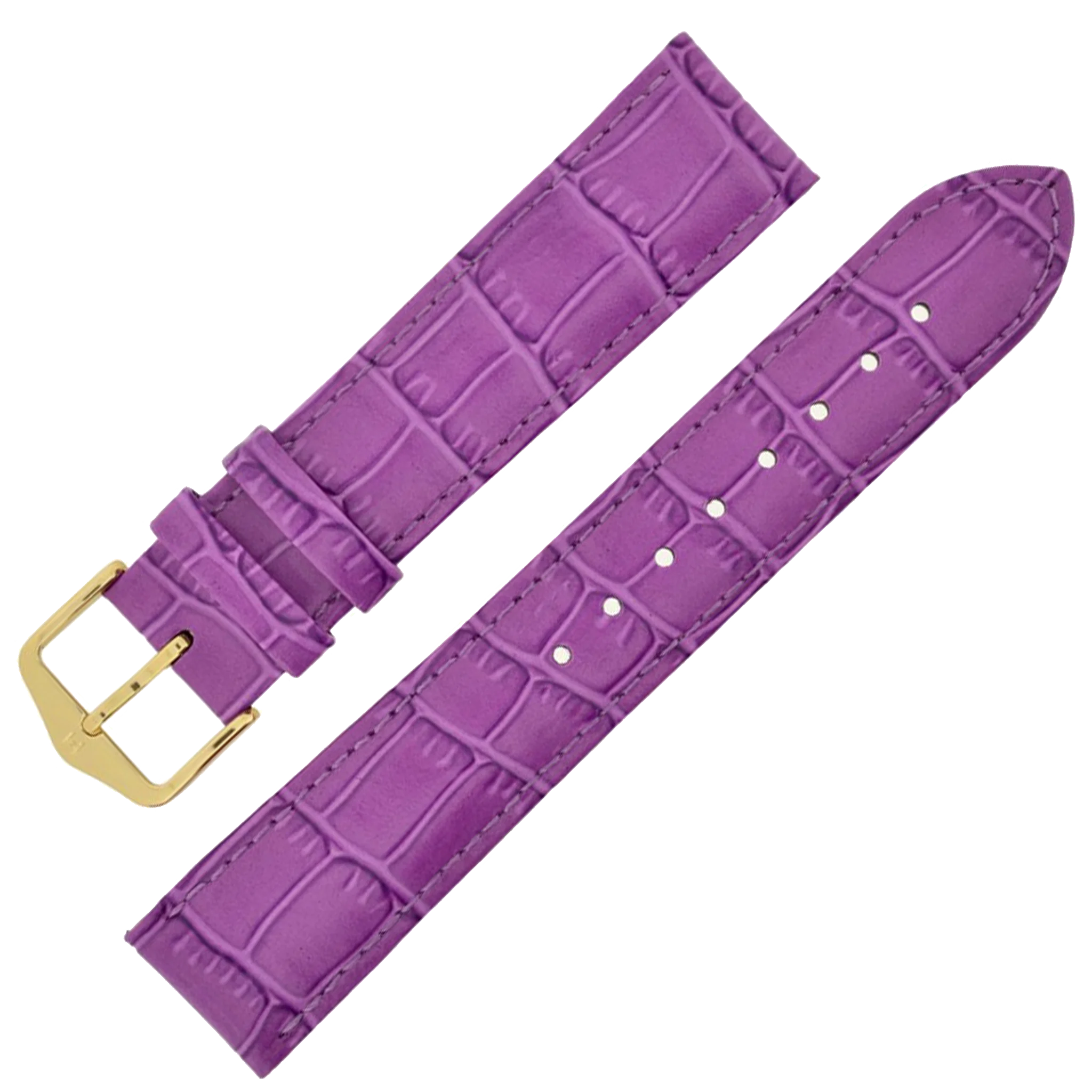 Hirsch LOUISIANALOOK Alligator Embossed Leather Watch Strap - Image 5