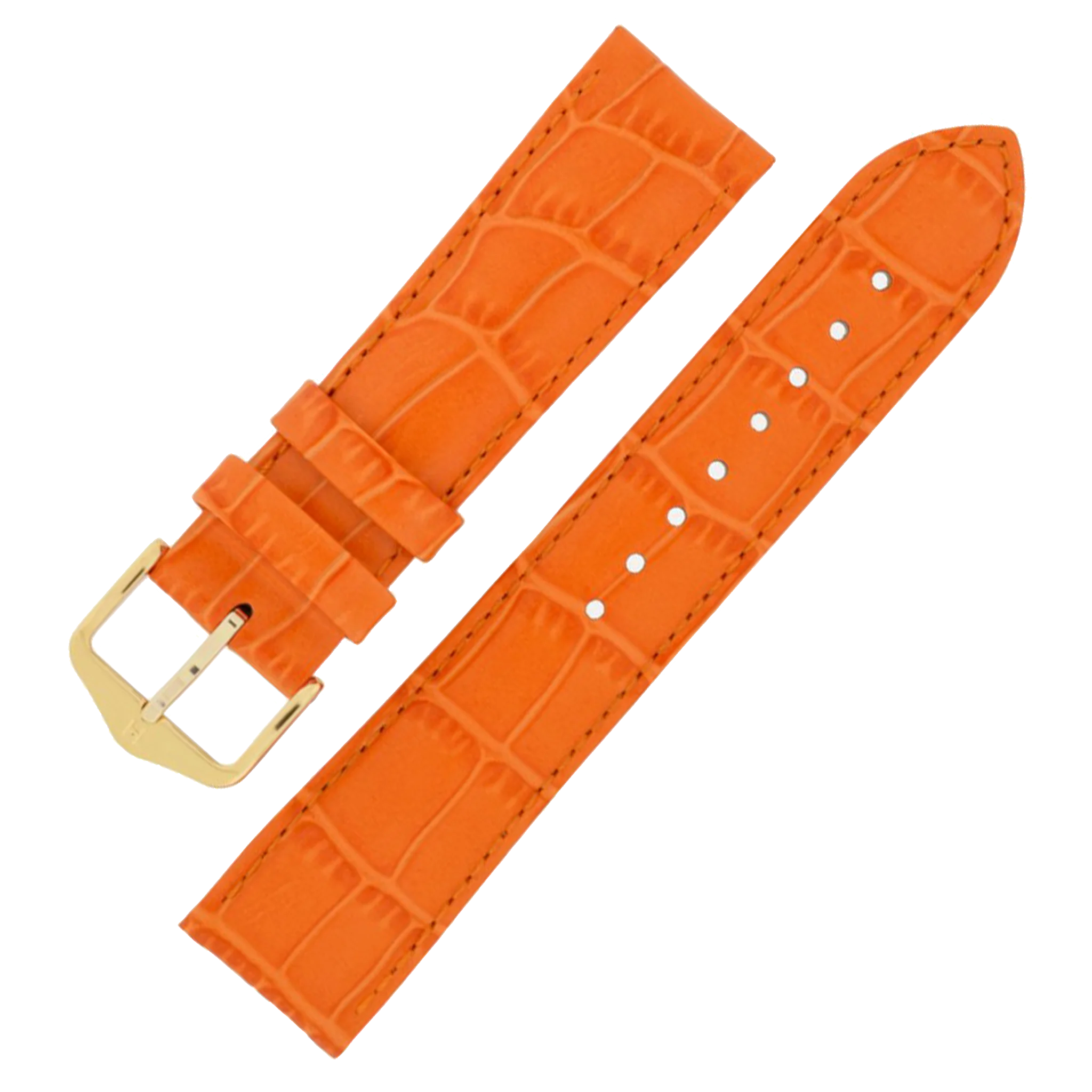 Hirsch LOUISIANALOOK Alligator Embossed Leather Watch Strap - Image 6