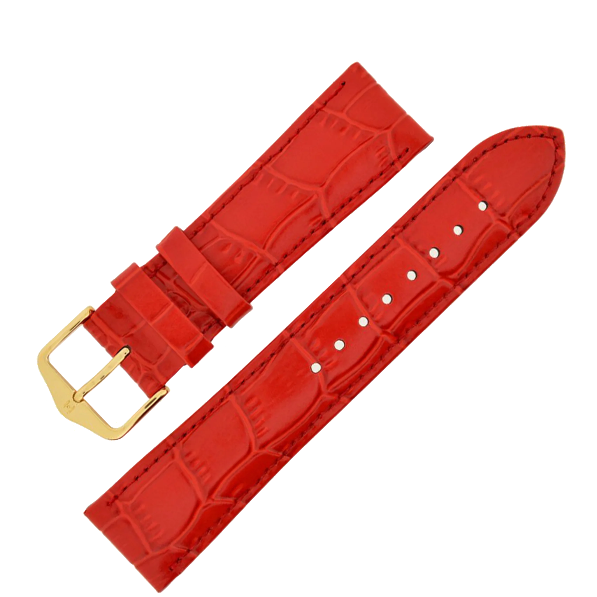 Hirsch LOUISIANALOOK Alligator Embossed Leather Watch Strap - Image 7