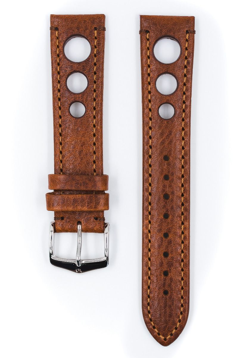 Hirsch RALLY Natural Leather Racing Watch Strap - Image 6