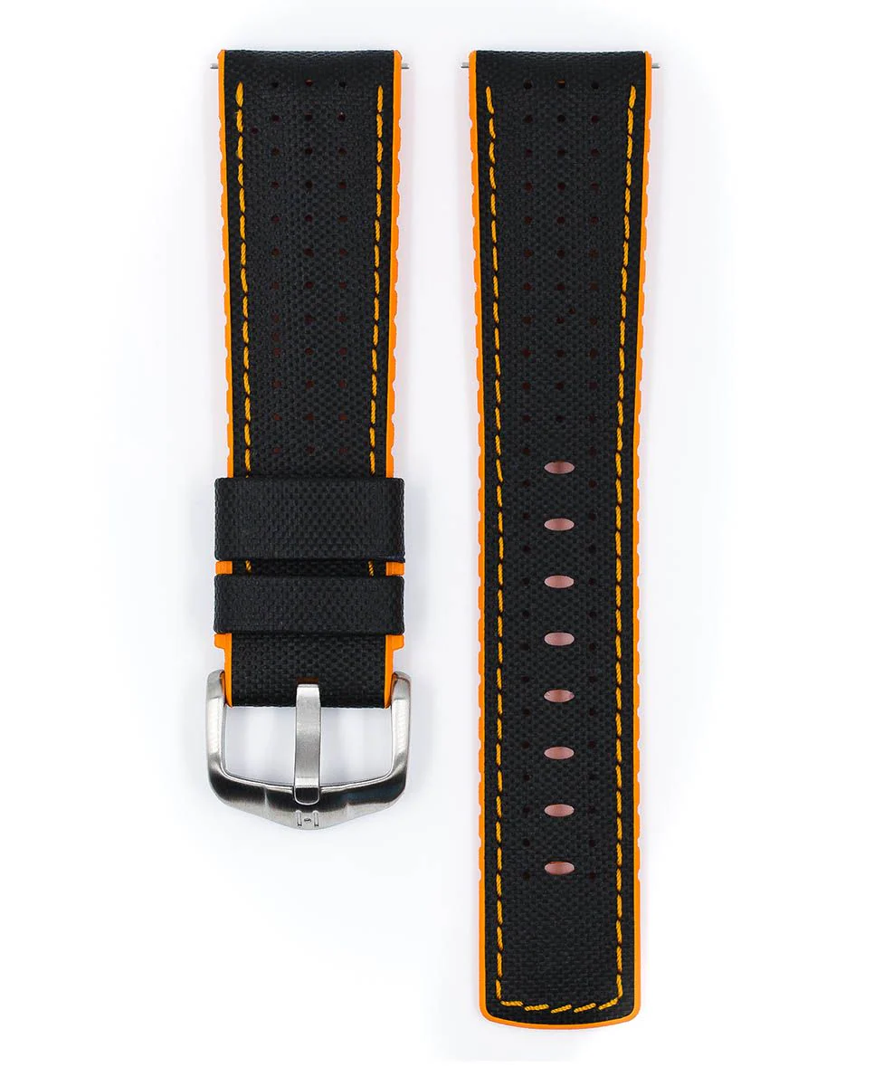 Hirsch ROBBY Sailcloth Effect Performance Watch Strap - Image 5