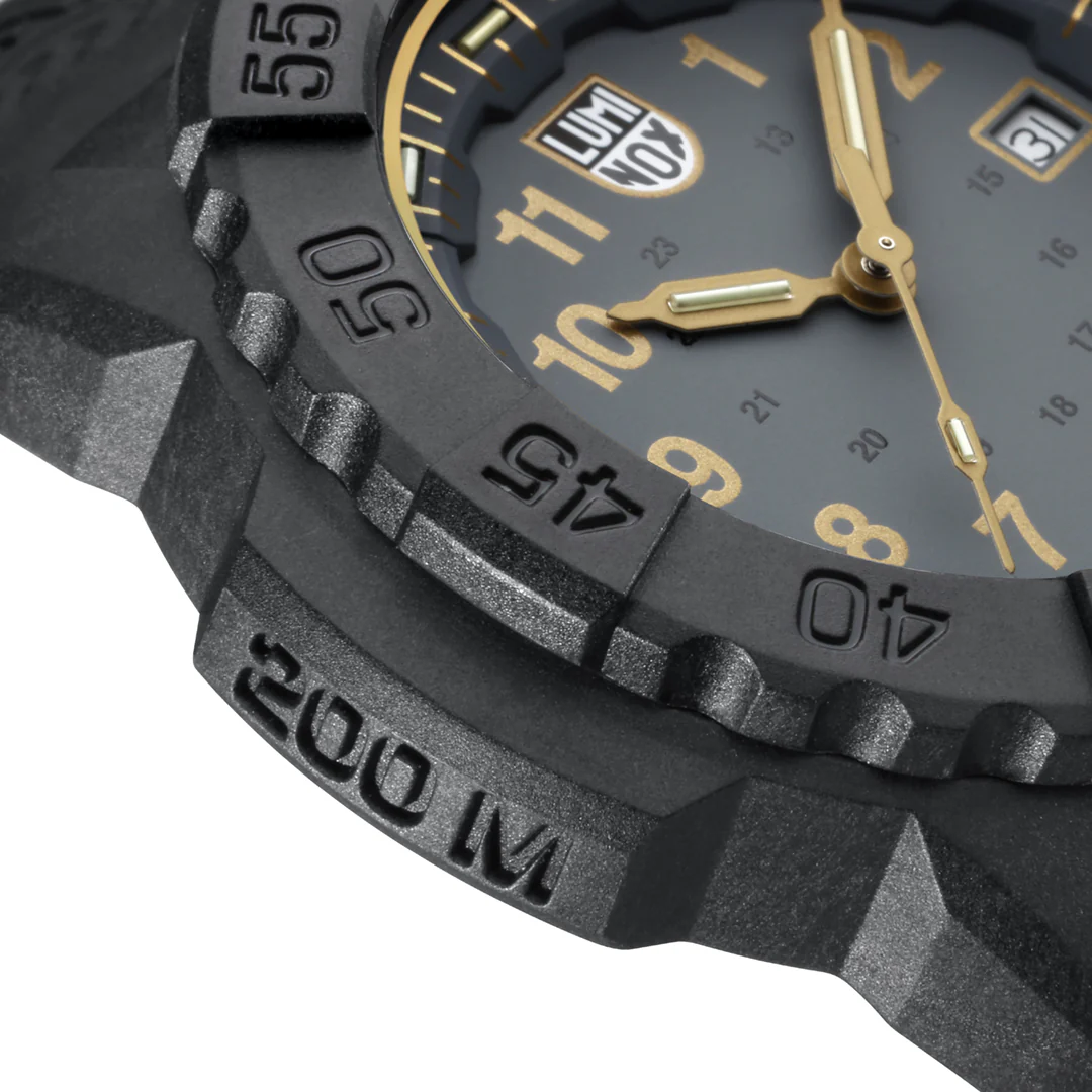 Luminox Navy Seal Watch - 3500 Series Black & Gold - Image 4
