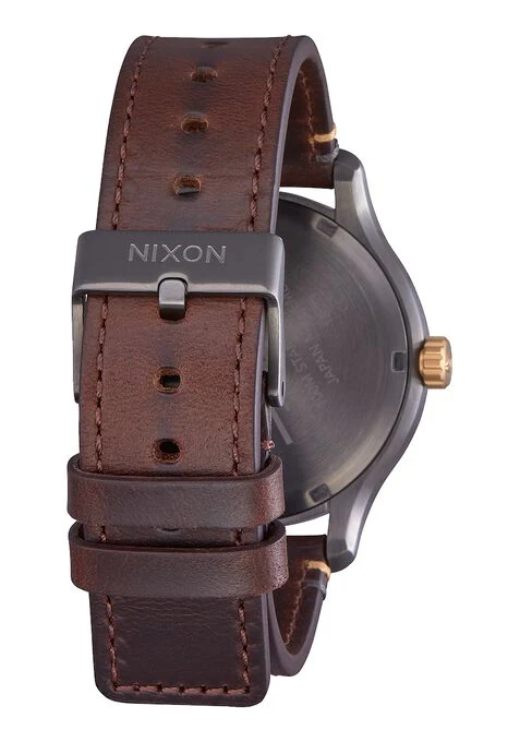 Nixon Watch - Patrol Leather: Gunmetal/Gold - Image 2