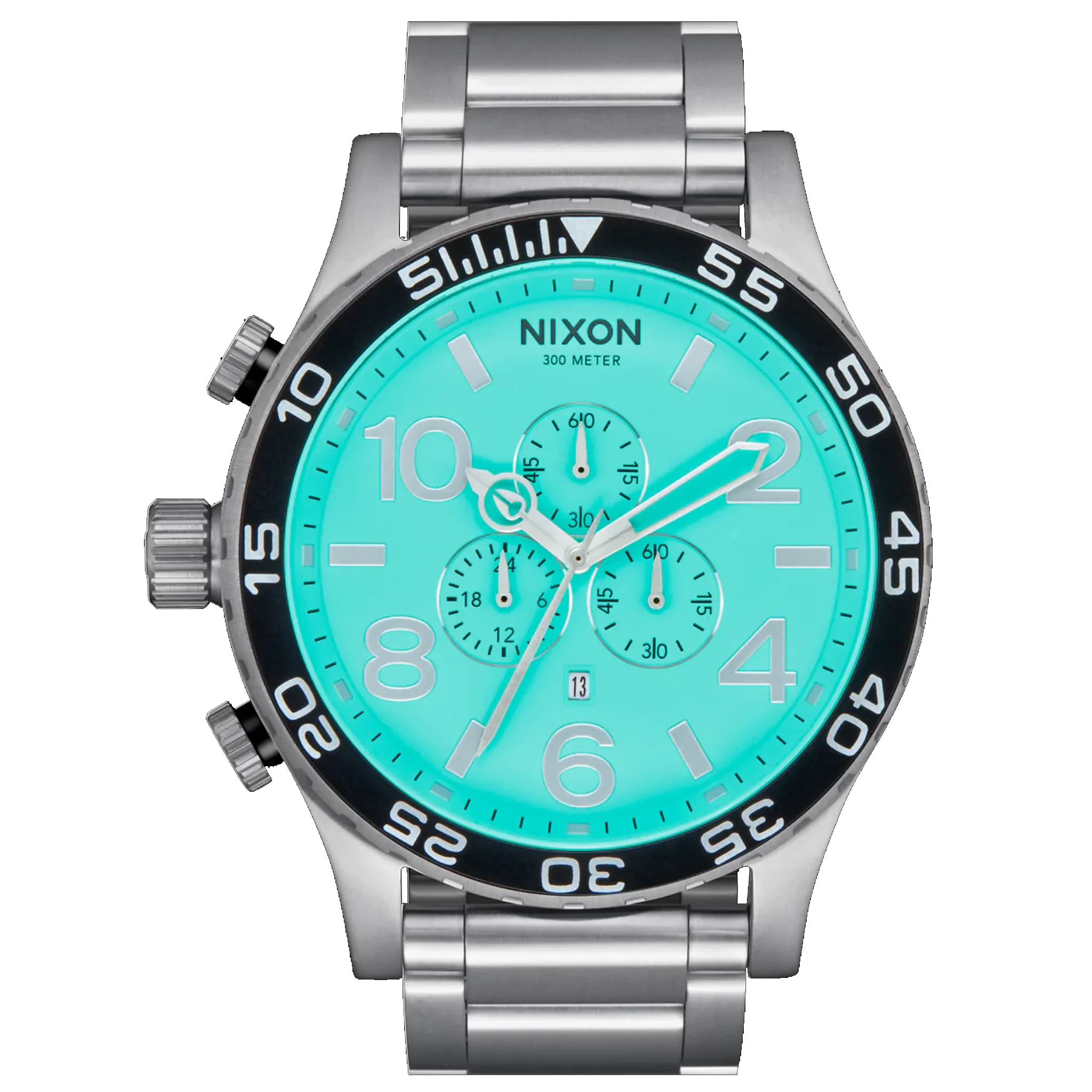 Nixon Watch 51-30 Chrono - Silver/Turquise