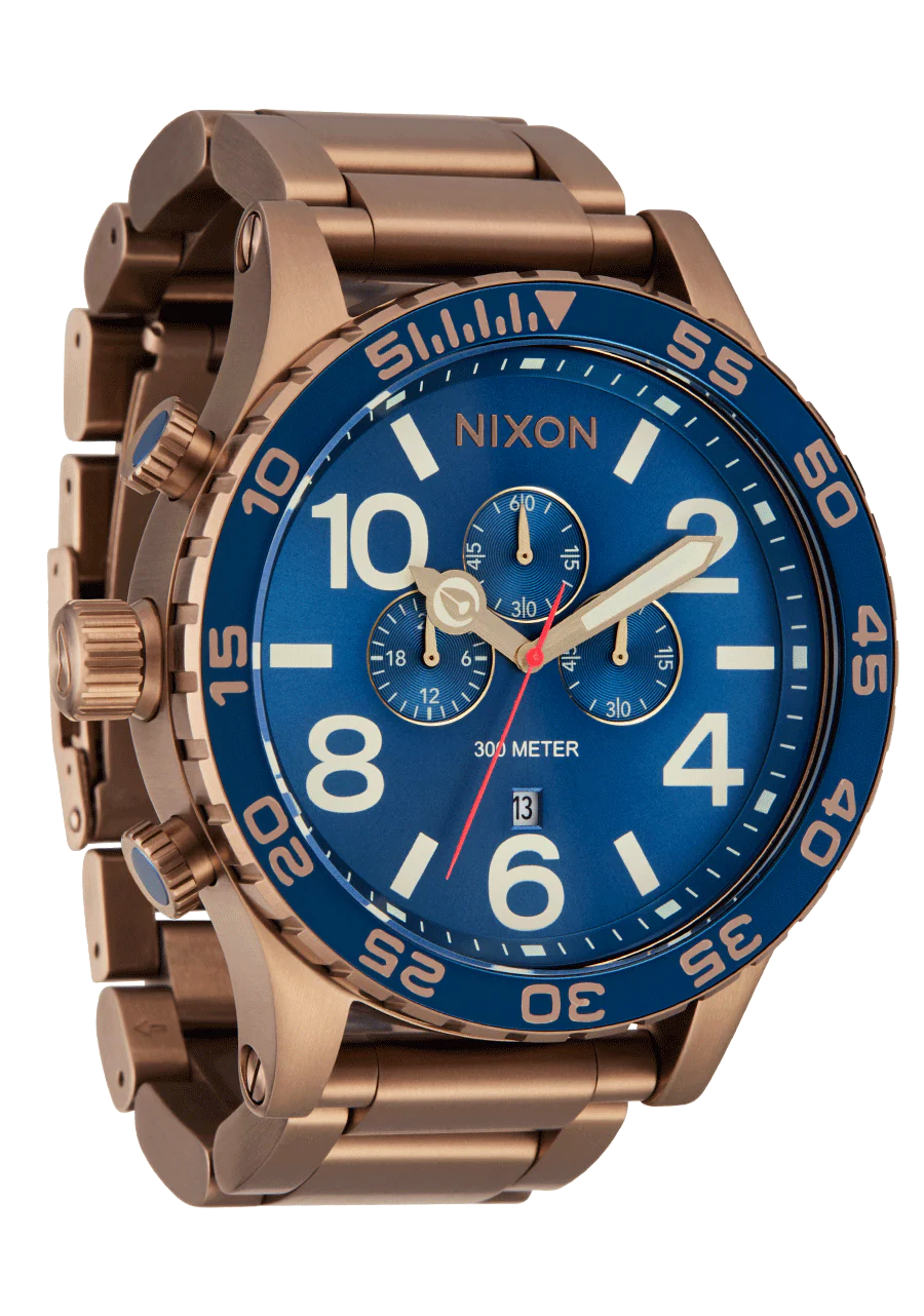 Nixon Watch 51-30 Chrono - Desert Gold/Arles Blue - Image 2