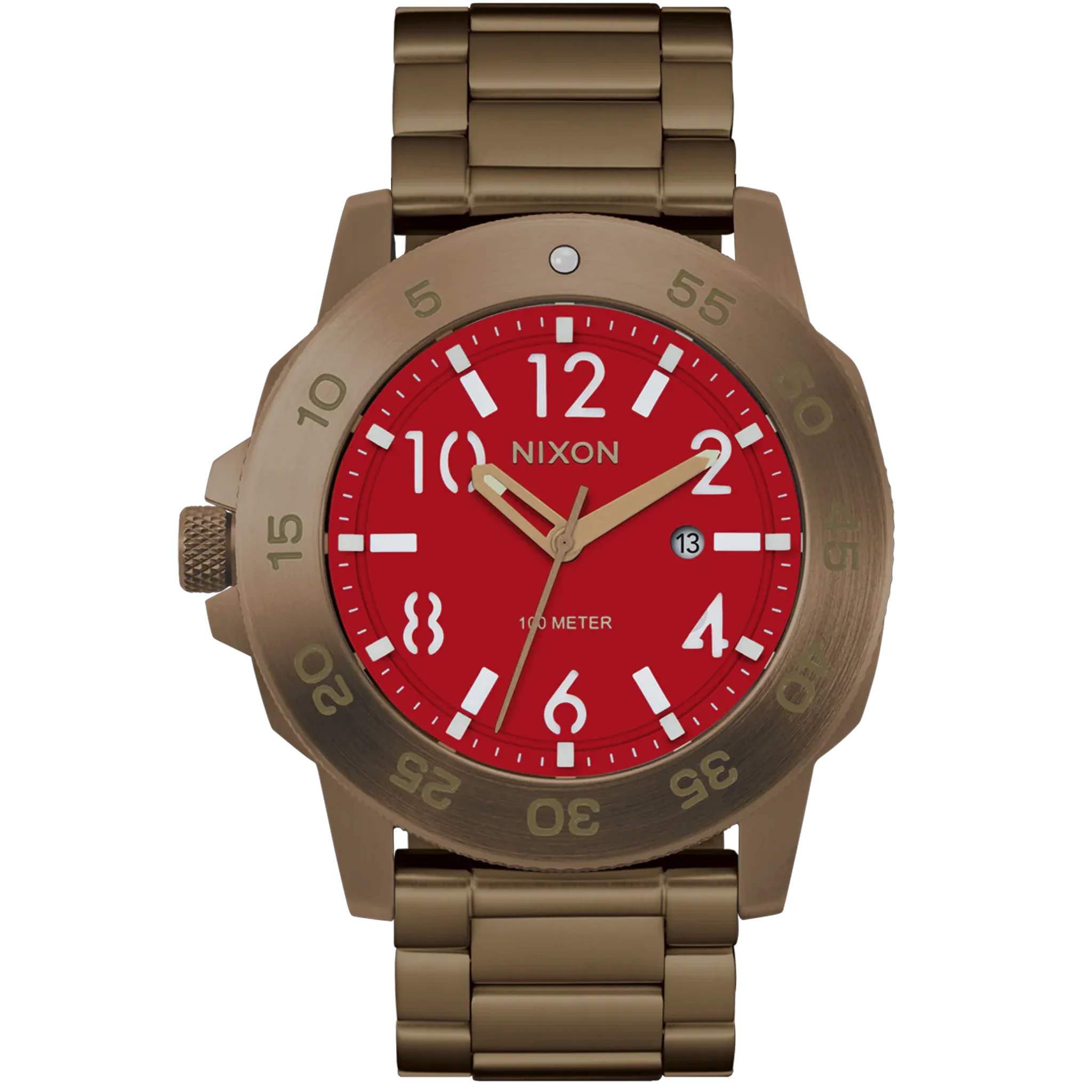Nixon Smyth 44 - Khaki/Red