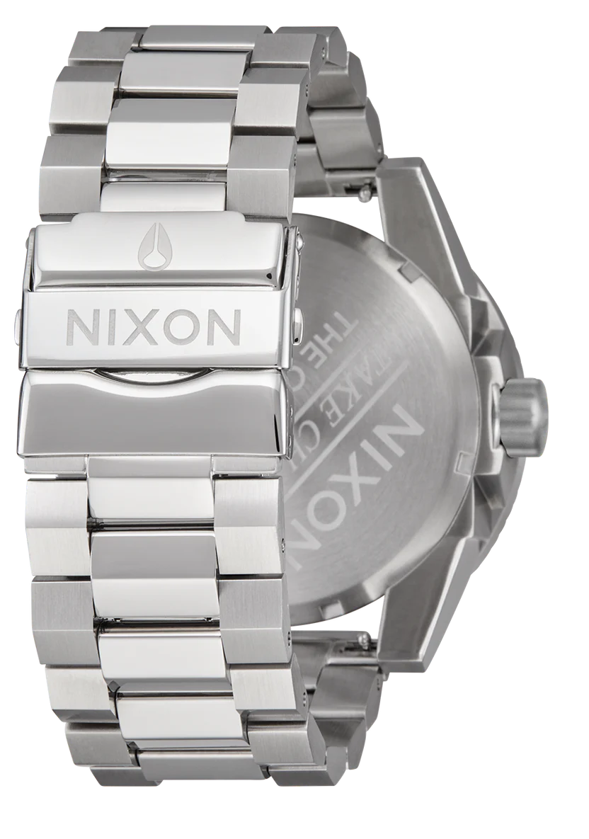 Nixon Corporal 48mm SS - Silver/Coral - Image 4