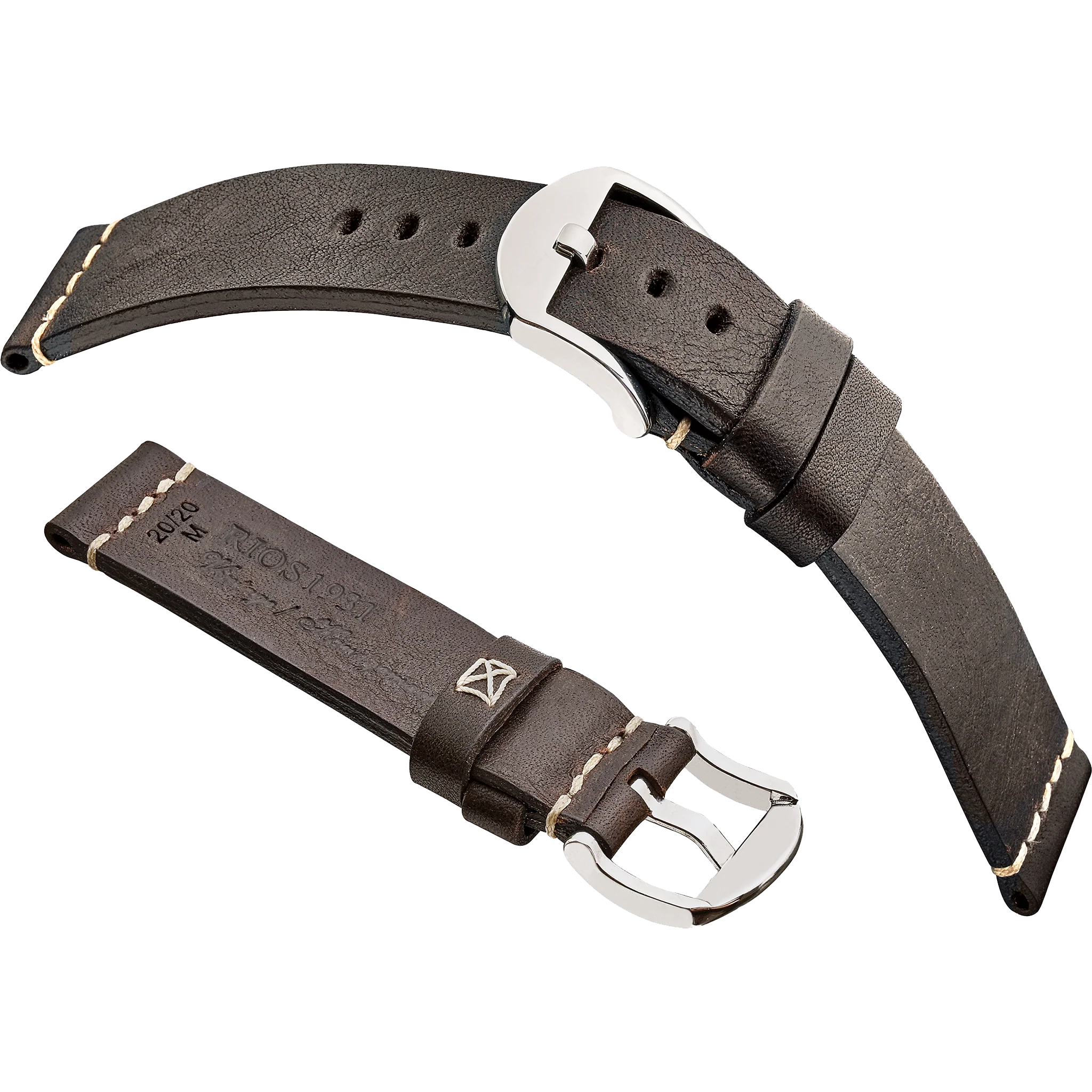 Rios 1931 Watchstrap - Birmingham - Genuine Vintage Leather - Image 3