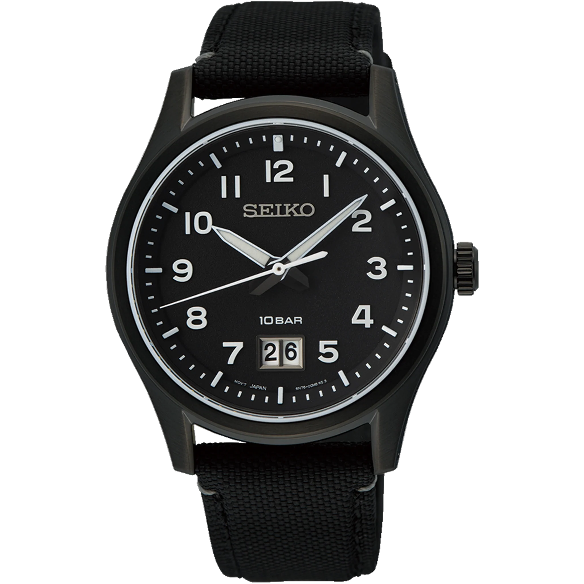 Seiko 39.5mm - Black Dial