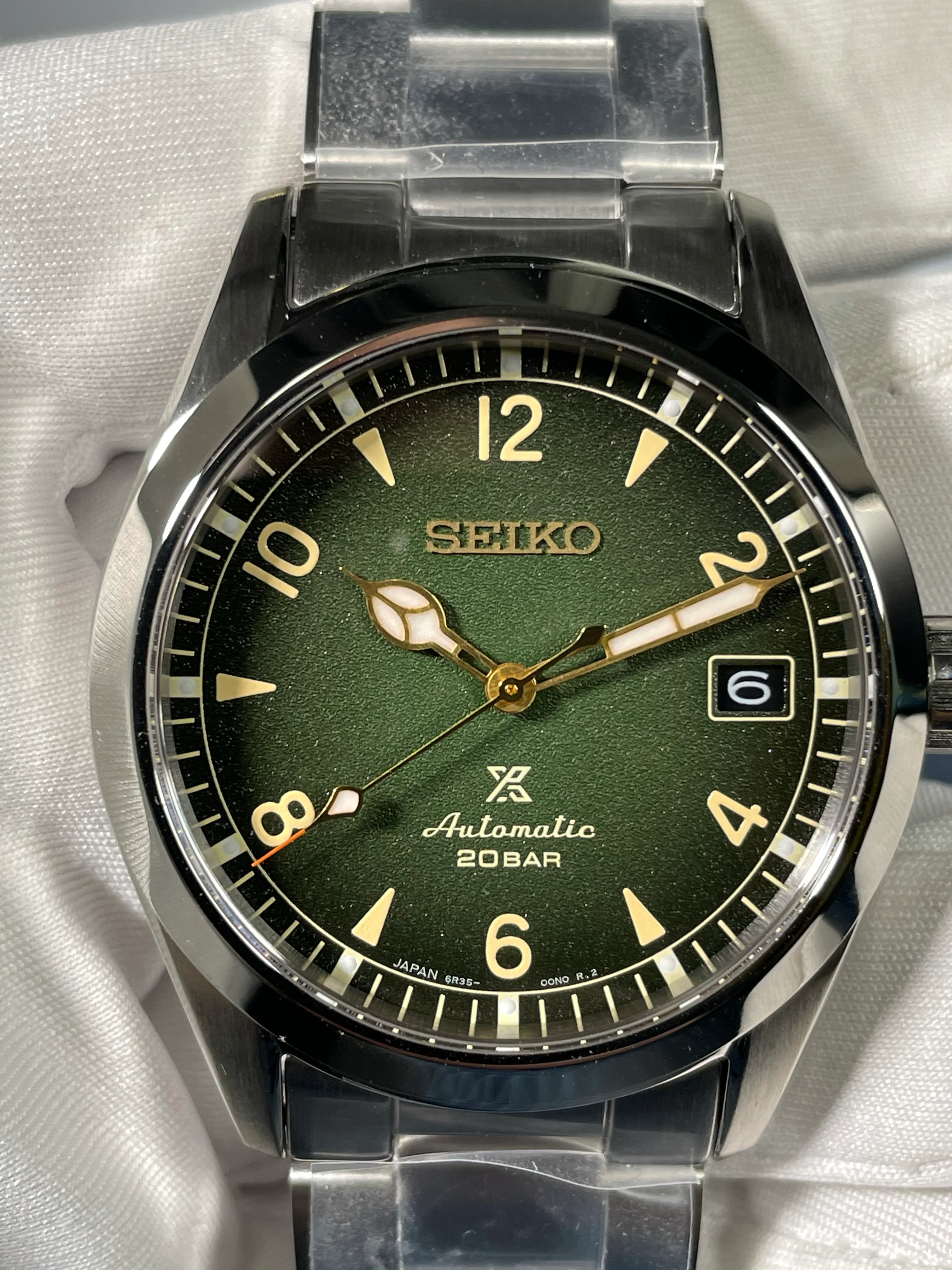 Seiko PROSPEX 38mm "Alpinist" - Green Dial - Image 4