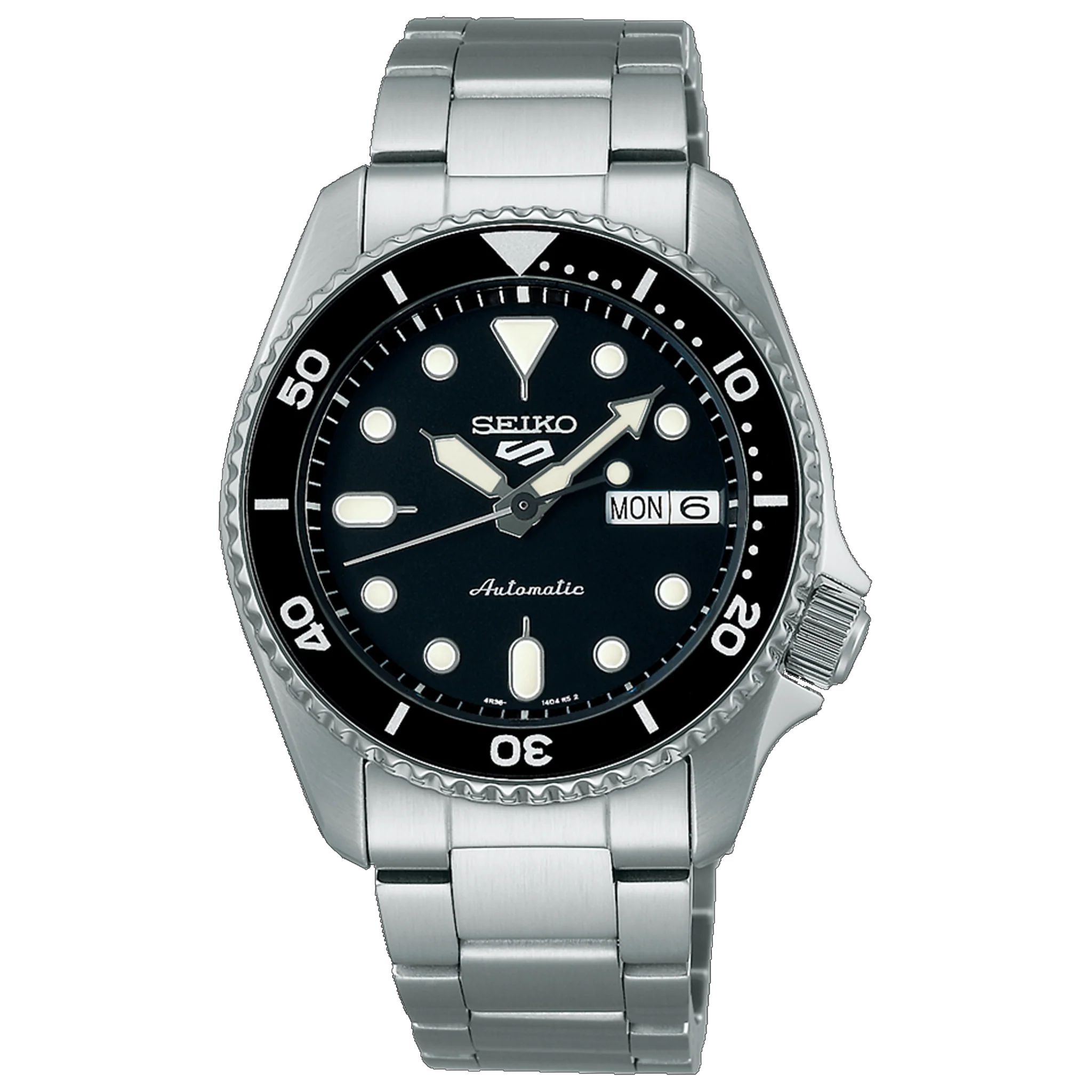 Seiko 5 Sport 38mm - 'Midi' Black