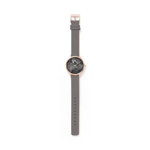 Skagen - Anita Gray Leather Marble Watch - Image 3