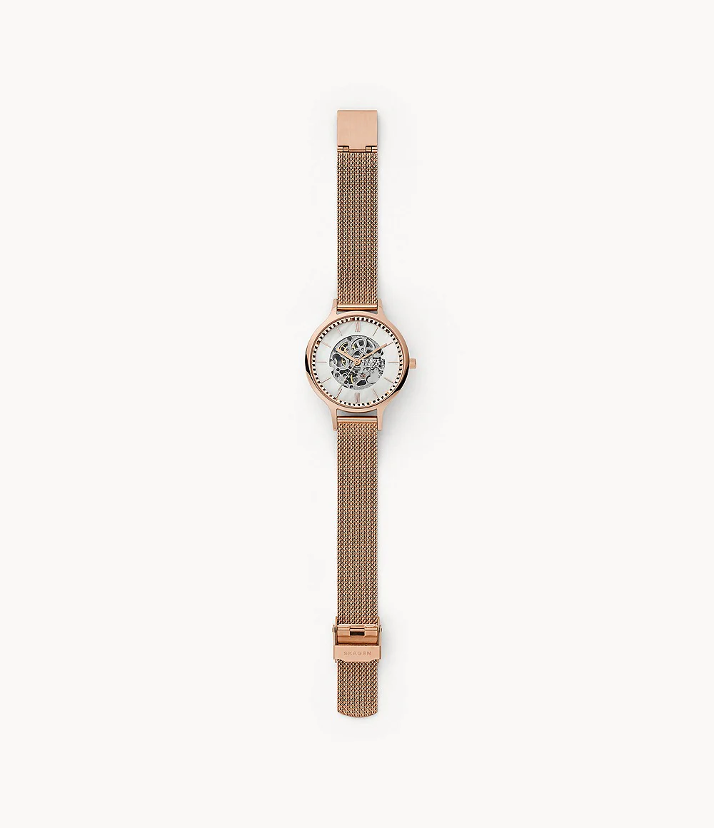 Skagen Anita 36mm - Rose-Gold Tone Automatic - Image 4