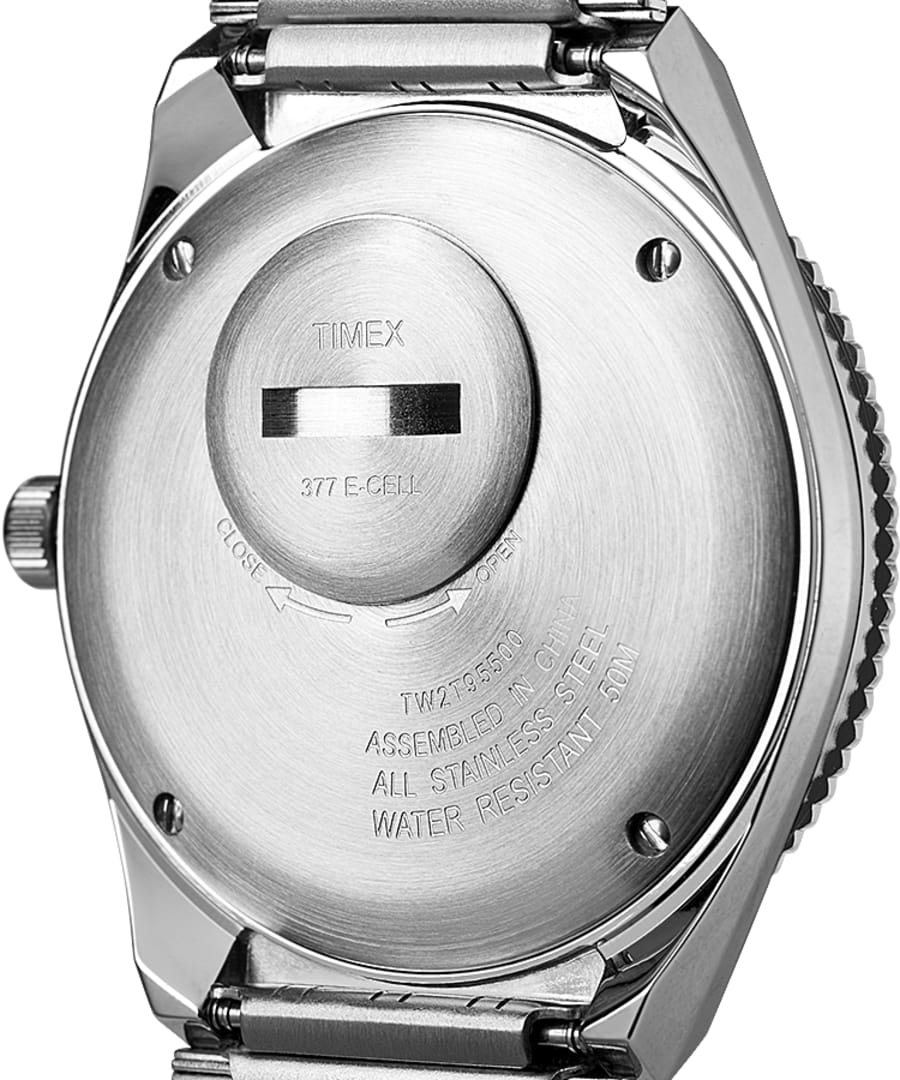 Timex - Todd Snyder x Q Timex 38mm Stainless Steel Bracelet - Image 4