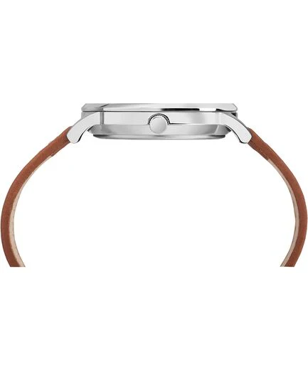 Timex - Waterbury Classic 40mm Leather Strap Watch - Image 2