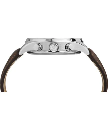 Timex - Waterbury Traditional Chronograph 42mm Leather Strap - Image 2