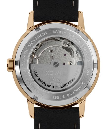 Timex - Marlin® Automatic 40mm Leather Strap Watch - Image 3